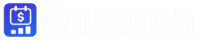 Subdash Logo - Stripe Analytics Dashboard for Subscription Revenue Tracking and Forecasting